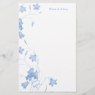 Cellules bleues - Papier de papeterie bleu 5,5 x 8