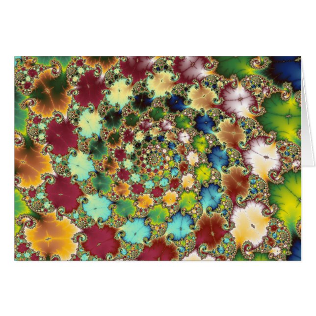 Cellules de fractale - carte de fractale (Devant horizontal)