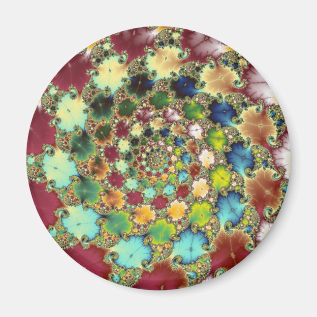 Cellules fractales - Magnet fractal (Devant)