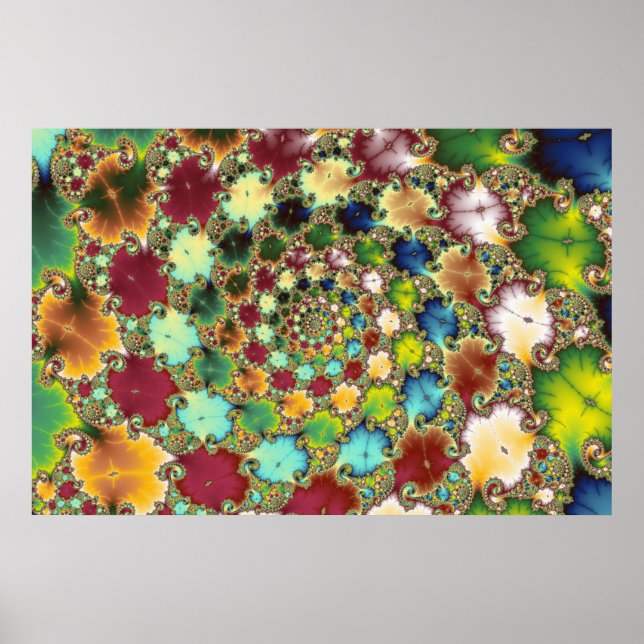 Cellules fractales - Poster fractal (Devant)