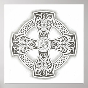 Celtic Cross Irish Poster Art