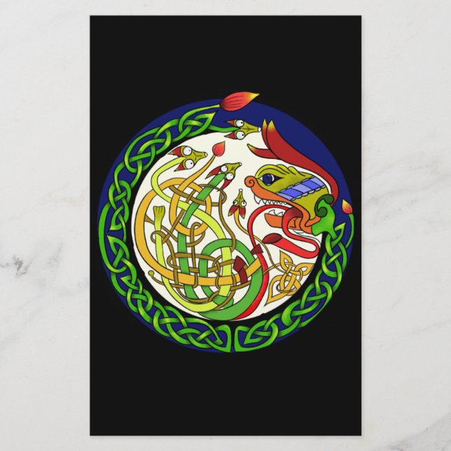 Celtic Knot Dragon Mandala (Devant)