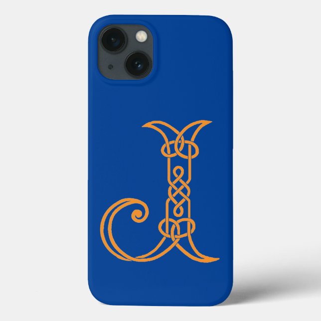 Celtic Knot Personnalisé J Coque-Mate coque iphone (Verso)