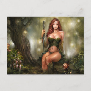 Celtic Maiden, Carte postale