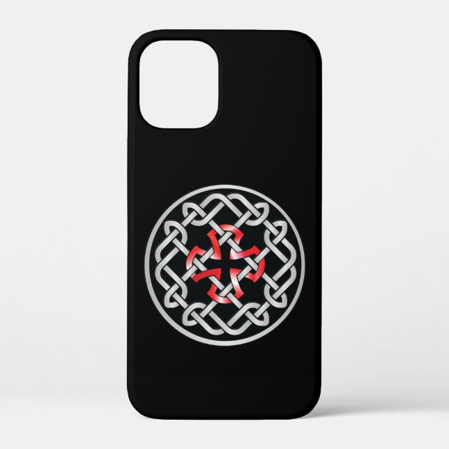 Celtic noeud rouge iPhone 12 Mini Coque (Verso)
