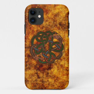 Celtic Viking Serpent Shield Design iPhone 5 Coque