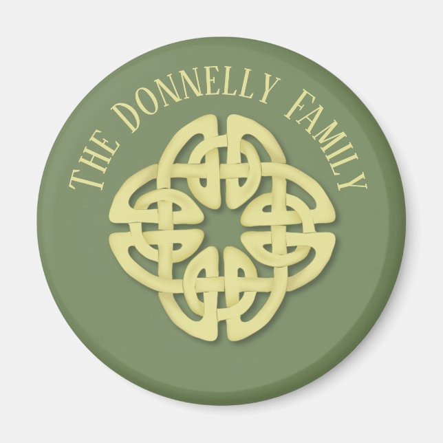 Celtique, aimant rond de 2¼ pouces (Devant)