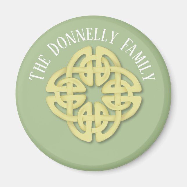 Celtique, aimant rond de 2¼ pouces (Devant)