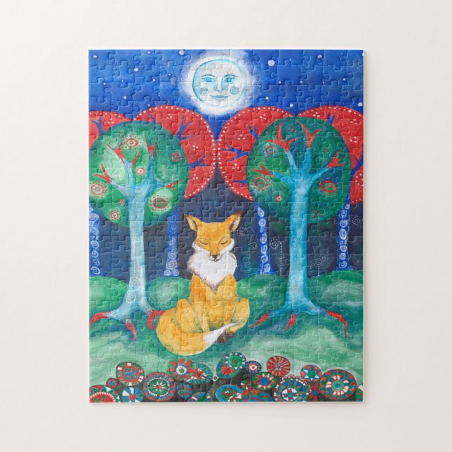 'Celui qui connaît' Fairytale Woodland Fox Puzzle (Vertical)
