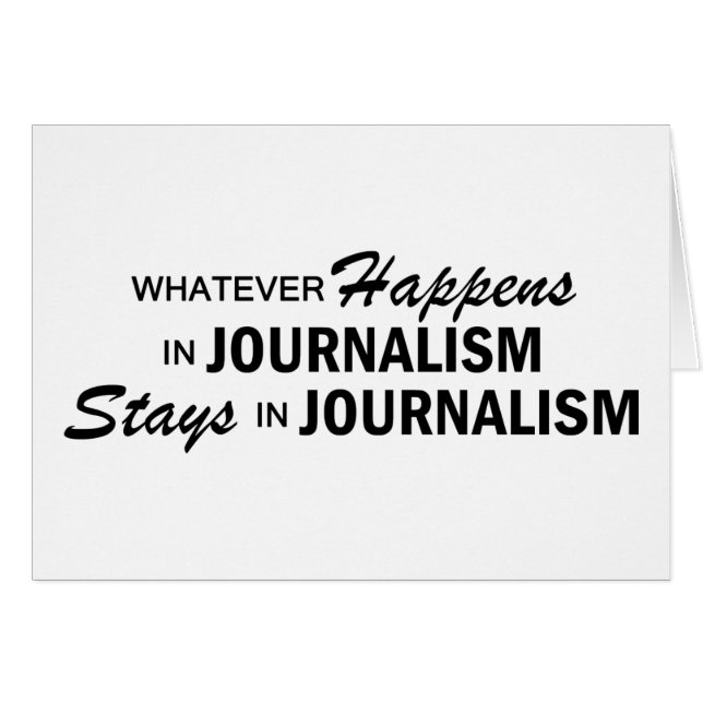 Celui qui se produise - journalisme (Devant horizontal)