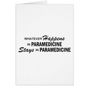 Celui qui se produise - Paramedicine