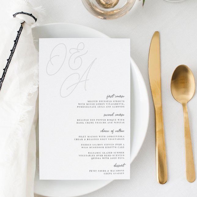 Cendre | Mariage de monogramme de filigrane de scr (Créateur téléchargé)