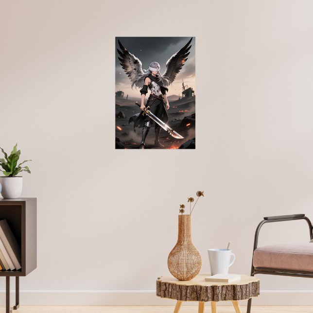 Cendres de grâce - Poster du Guerrier Angel Fallen (Salon 3)