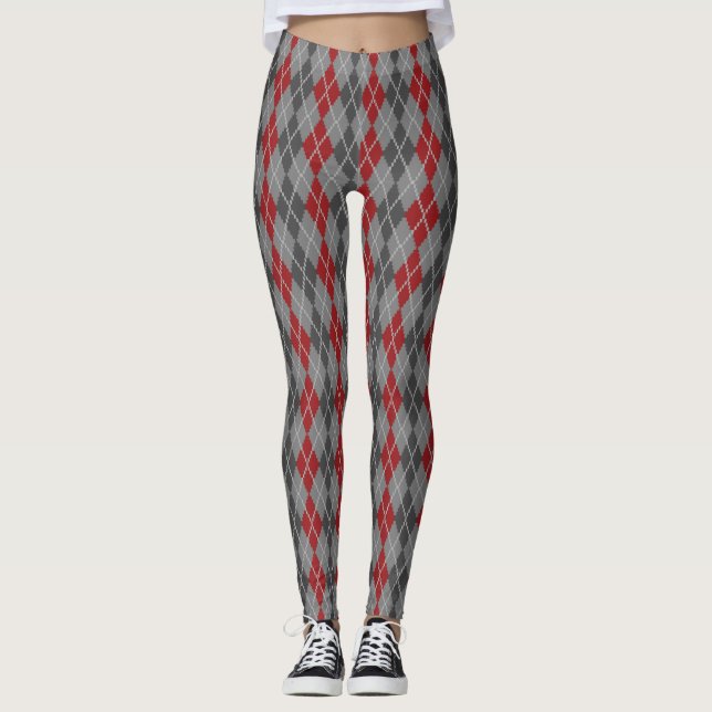 Cendres et Braises Leggings Argyle (Devant)