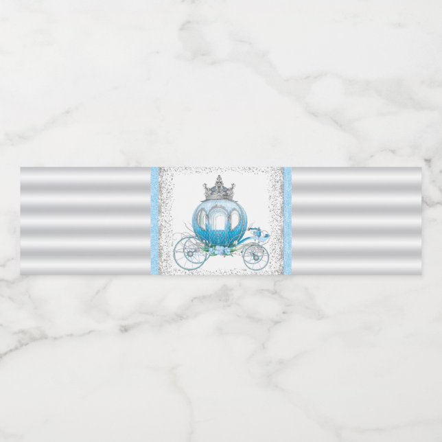 Cendrillon Étiquette bouteille d'eau (Étiquettes simples)