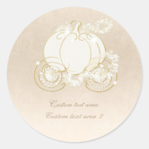 Cendrillon Princesse Gold Carrie Élégant Sticker