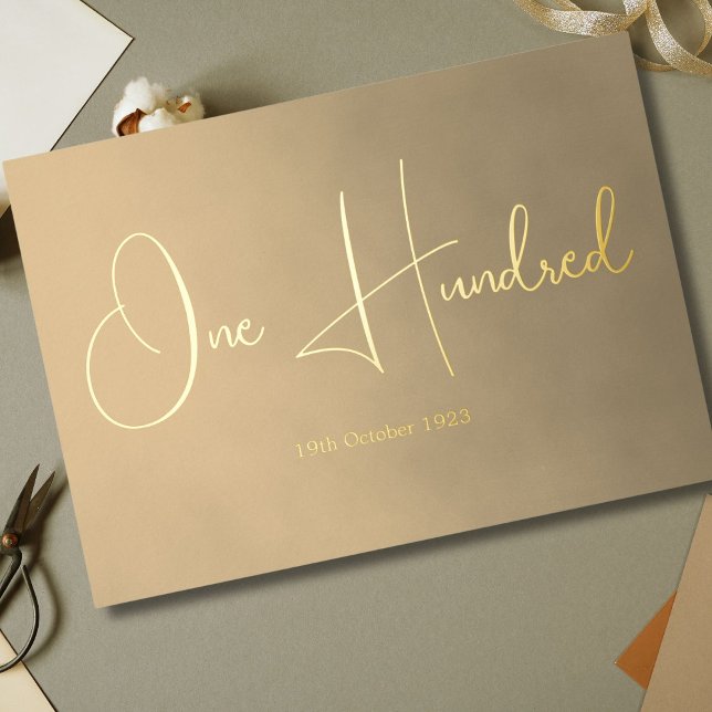 Cent 100e Invitation d'anniversaire masculin (Créateur téléchargé)