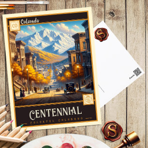 Centenaire, Colorado Carte postale Vintage