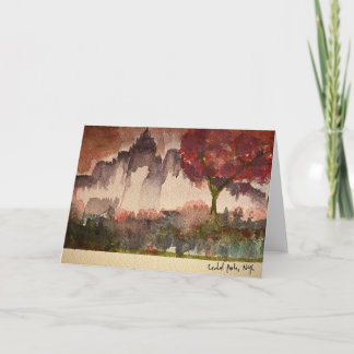 Central Park, carte de voeux NYC