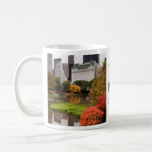Central Park en Automne nom personnalisé tasses