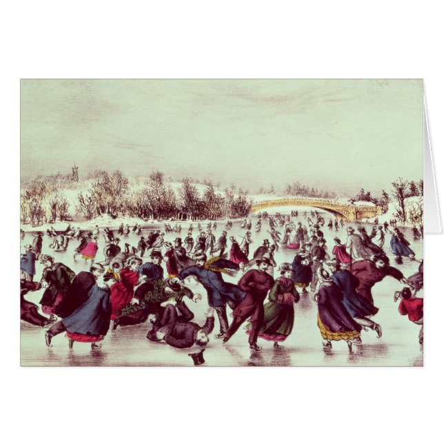 Central Park, hiver : Le carnaval de patinage (Devant horizontal)