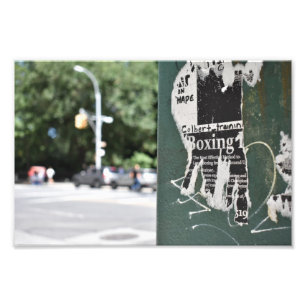 Central Park West NYC Boxing Flyer Photographie
