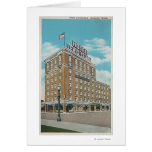 Centralia, WA - Vue de l'hôtel Lewis-Clark