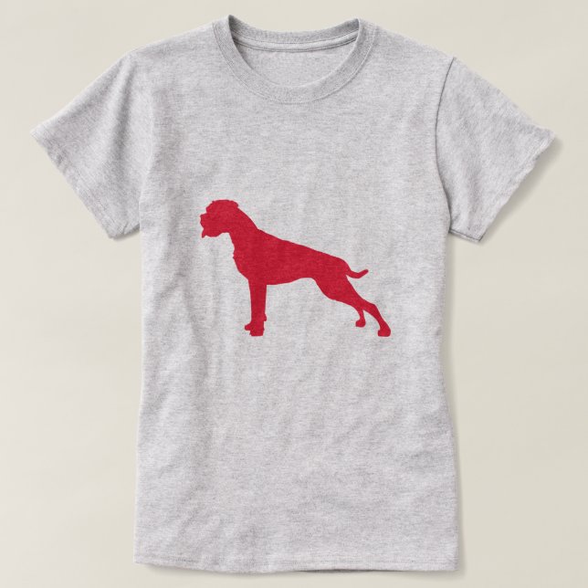 Centre de Boxer Allemand T-Shirt Moderne (Design devant)