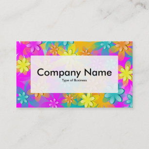 Centre Étiquette v3 - Fleurs 3d