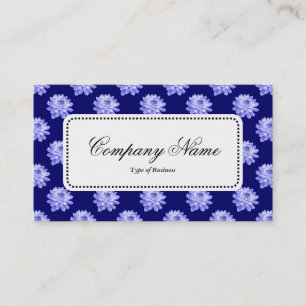 Centre Étiquette v5 - Chrysanthemum Motif Dp Navy 