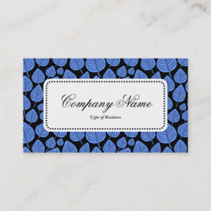 Centre Étiquette v5 - Motif feuille 02 - Bleu bébé