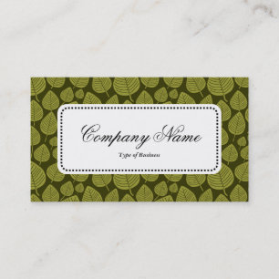 Centre Étiquette v5 - Motif Feuille 02 - Olive Sh