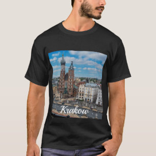 Centre-ville de Cracovie d'en haut en Pologne