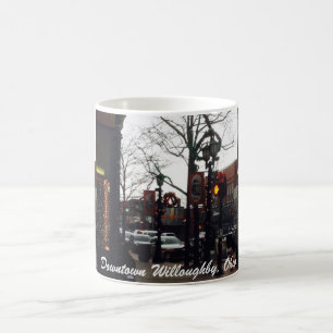 Centre-ville de Willoughby Christmas Photo Mug