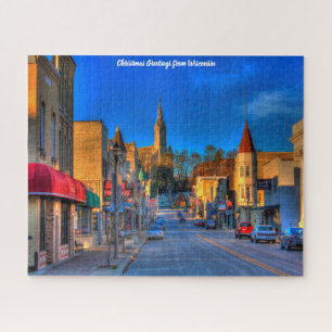 Centre-ville du Wisconsin. Jigsaw Puzzle