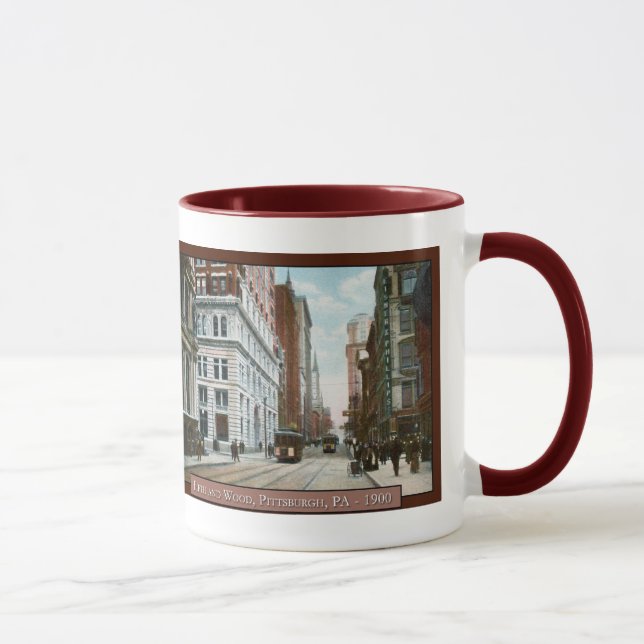 Centre-ville vintage Pittsburgh Coffee Mug (Droite)