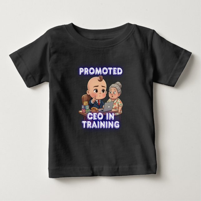 CEO in Training Baby T-Shirt – Funny Grandma Gift (Devant)
