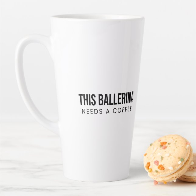 Ceramic Mug Ballerina Dancer Gift (En situation)