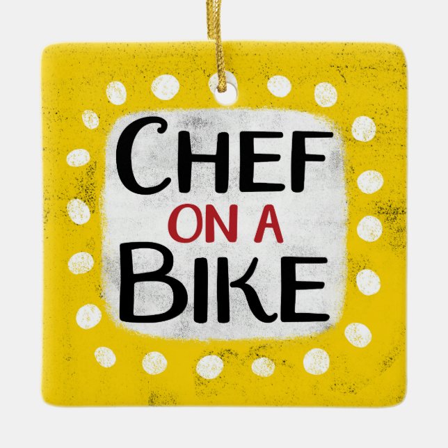Céramique Chef En Ornement Vélo (Devant)