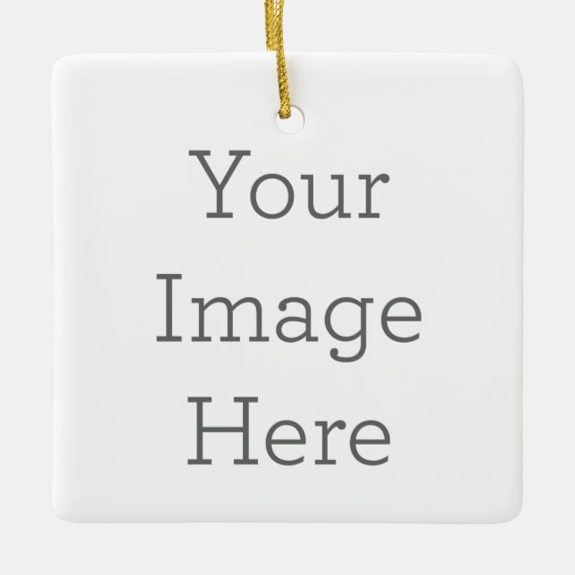 Ornement carré en céramique (Devant)