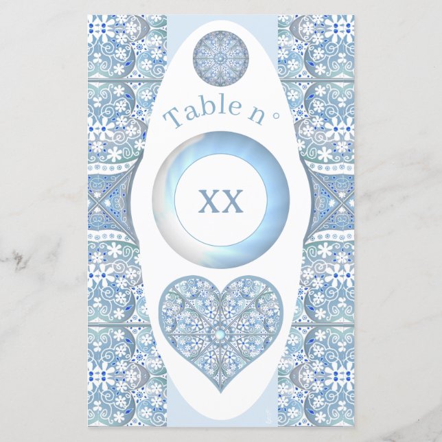 Céramique Lace Bleu clair (Dos)