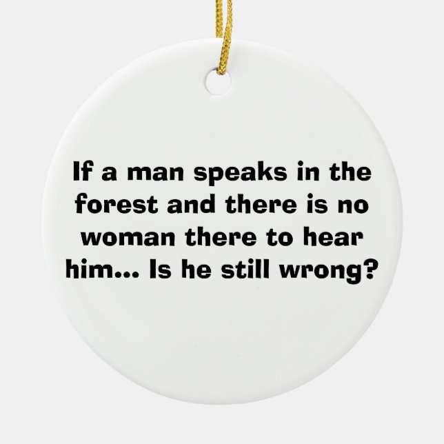 Céramique L'homme parle en ornement de forêt - plaisanterie (Devant)