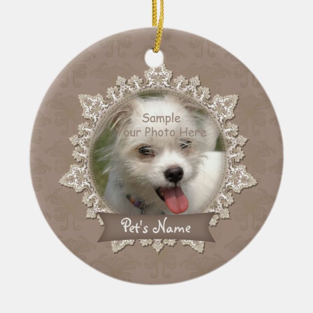 Céramique Ornement commémoratif pour animaux de compagnie en (Devant)