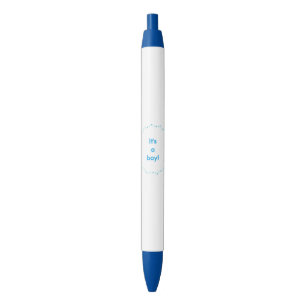 Cercle bleu de point de polka, c'est des stylos