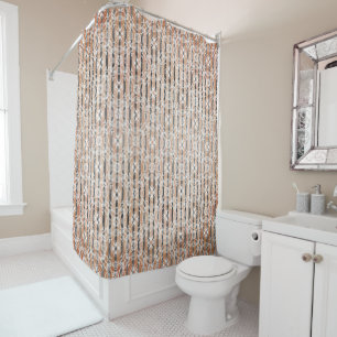 Cercle Carreaux et rayures Motif Douche rideau