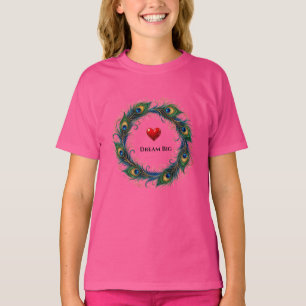 Cercle de plume de paon Rêve Grand T-Shirt pour en