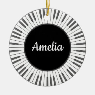 Cercle de touches de piano ornement de conception