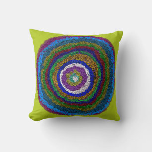 Cercle de vie oreiller à jet multicolore