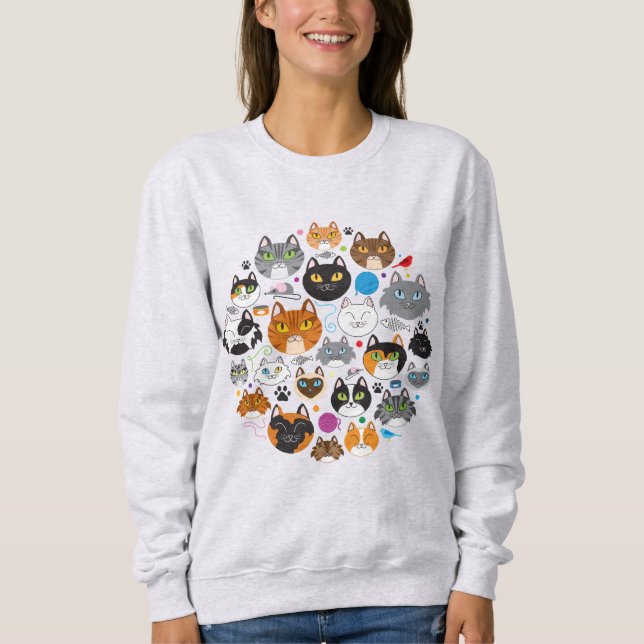 Cercle des chats Sweatshirt féminine (Devant)