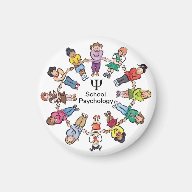 Cercle des enfants Magnet de psychologie scolaire (Devant)